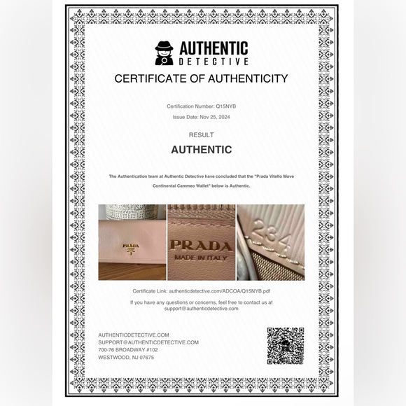 LIKE NEW Authentic Prada powder pink long wallet - Picture 8 of 8